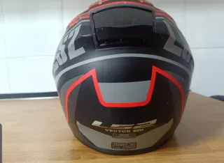 Casco Moto LS2 Negro y Rojo