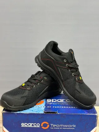 Calzado de seguridad Sparco negro/rojo