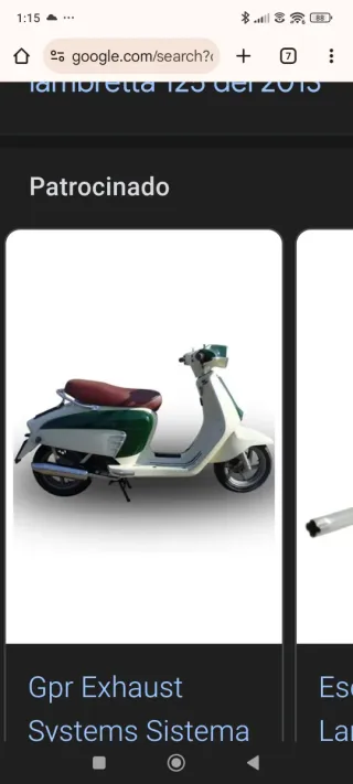 Lambretta 125 Scooter Verde/Blanco