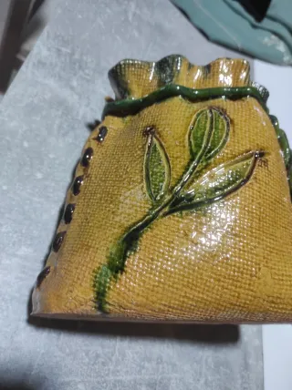 Saco de cerámica decorativo