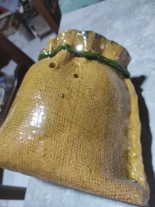 Saco de cerámica decorativo