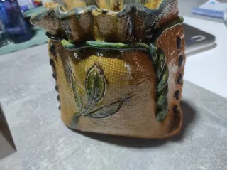 Saco de cerámica decorativo