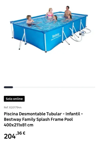 Piscina Bestway Familiar 400x211x81 cm