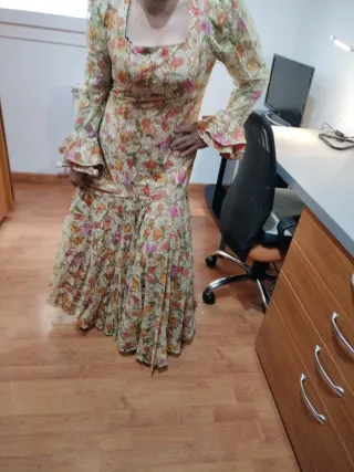 Vestido de gitana floral talla M
