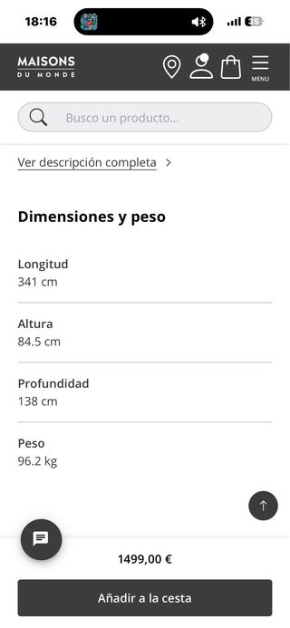 Divano Maison du Monde marrone