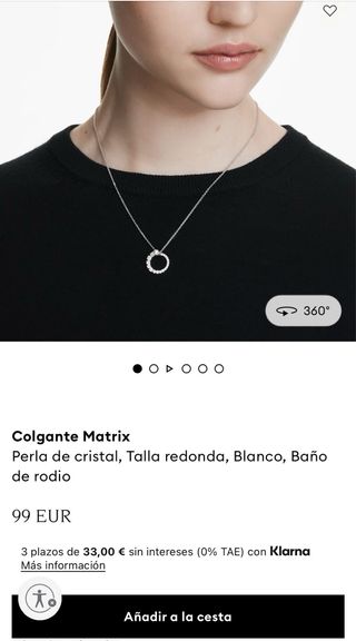 Colgante Swarovski Matrix