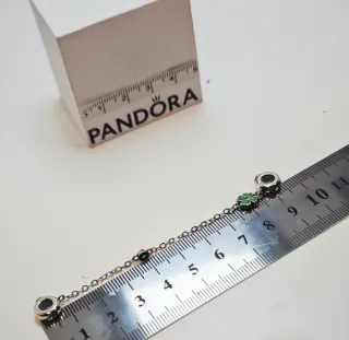 Cadena Seguridad Plata S925 Trébol para pandora