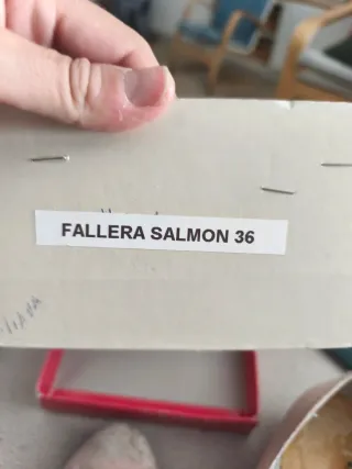 Zapatos de fallera salmón talla 36