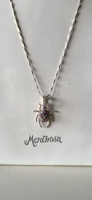 Gargantilla de plata y semipreciosas