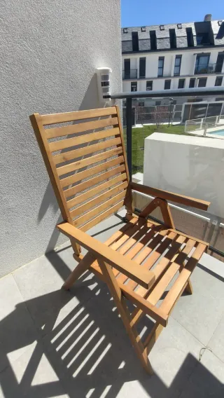 Mesa y Silla Exterior Madera