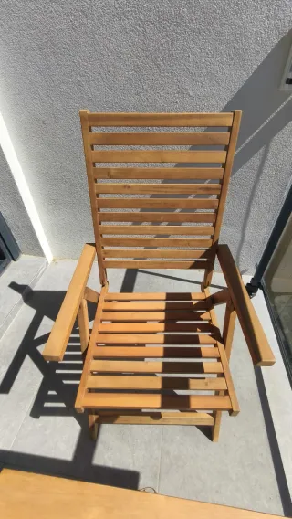 Mesa y Silla Exterior Madera