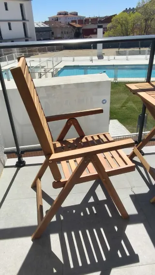 Mesa y Silla Exterior Madera