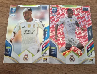 2 Carte Panini FIFA 365 Vini Jr.