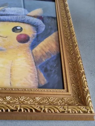 Quadro Pikachu stile Van Gogh