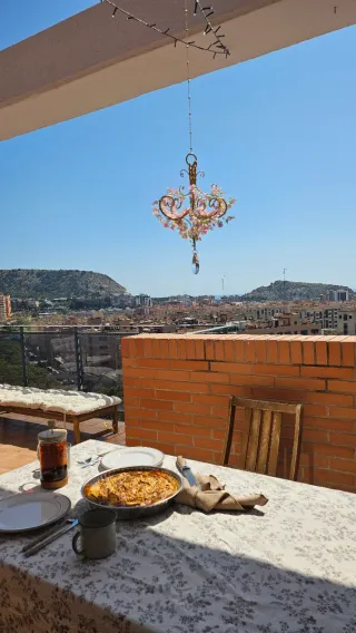 Lámpara colgante decorativa de cristal y metal