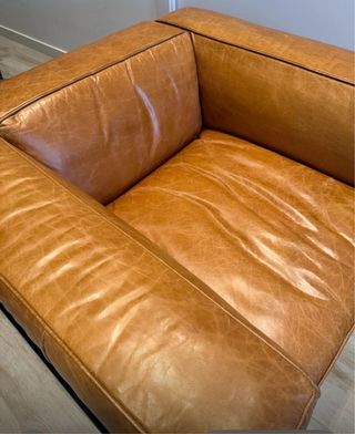 Sillón cuero industrial Maisons Du Monde