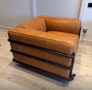 Sillón cuero industrial Maisons Du Monde