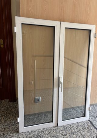 Ventana Aluminio Blanco Doble Hoja