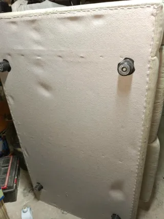 Sofá 2 plazas beige tela