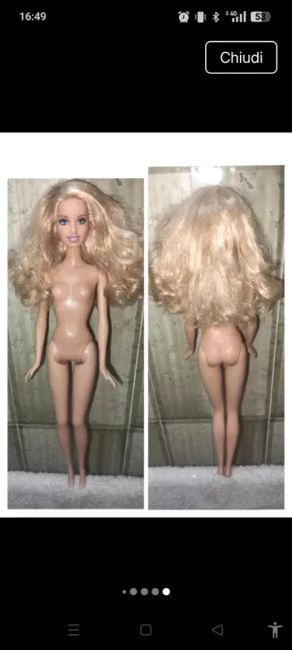 Barbie con vestito azzurro