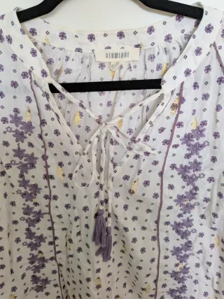 Blusa bordada floral XL