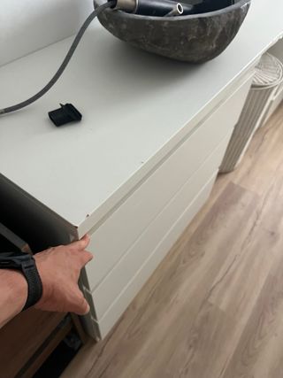 Mueble de almacenaje blanco