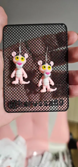 Pendientes Pink Panther