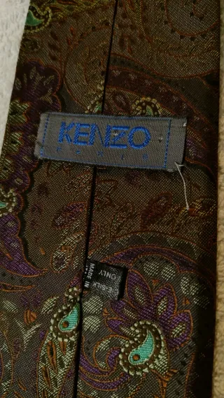 Cravatta Kenzo Paris vintage marrone