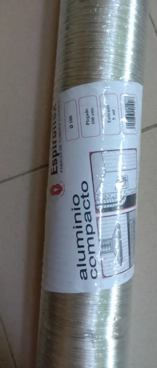 Tubo Aluminio Flexible Espiroflex 100mm