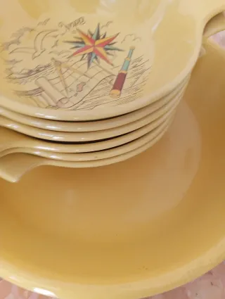Set ceramica vintage decorato
