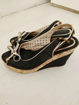 Laura Biagiotti Zeppe Nere Tg 38