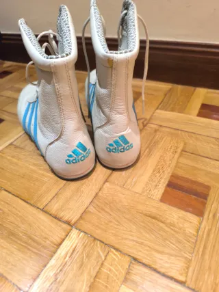 Botas Adidas Piel Vintage Blancas