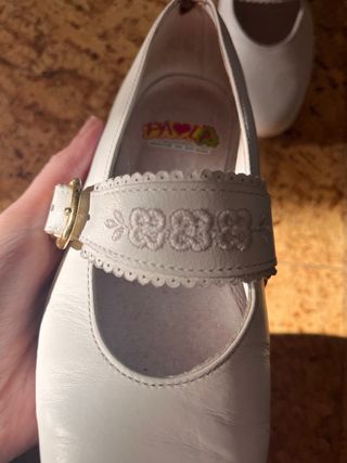 Merceditas Paola Piel Blanca Made in Spain