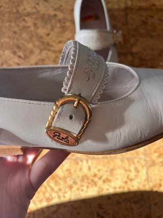 Merceditas Paola Piel Blanca Made in Spain