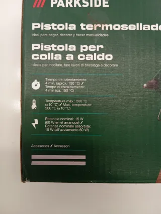Pack Pistola Termoselladora Parkside + Barras