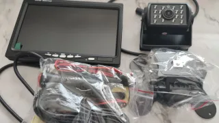 Câmera de marcha atrás com monitor sem fios