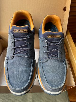 Zapatos Skechers Hombre Azul