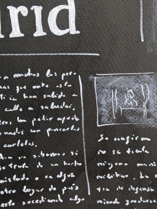 Cuadro Original Estilo Basquiat OVNIS Grande