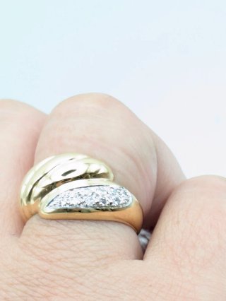 Anillo Oro 18k con Diamantes