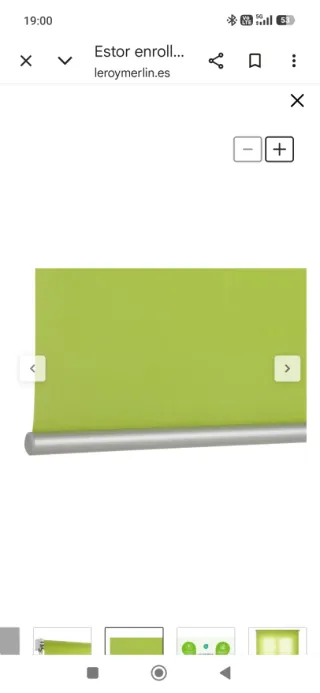 Estor enrollable 135 cm x 250 cm
