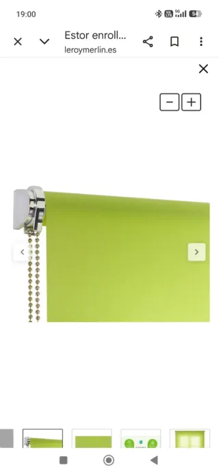 Estor enrollable 135 cm x 250 cm
