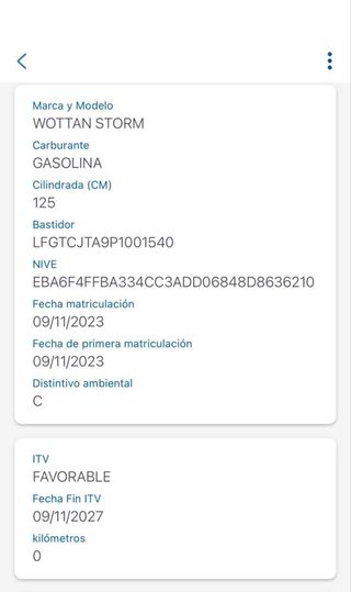 Wottan Storm 125 Scooter Negra/Gris