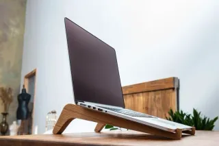 Wooden Laptop Stand - Walnut Portable Stand