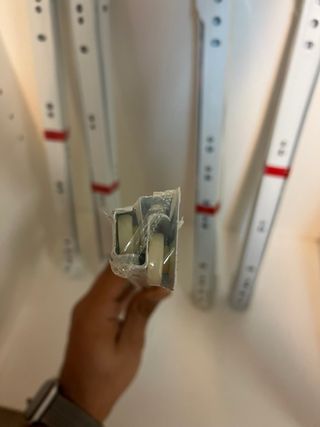 Guías cajones 40cm blancas (5 unidades)