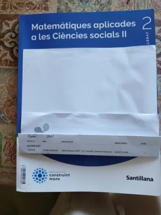 LIBRO MATEMATICAS APLICADAS 2 BACHILLERATO MEDIT C