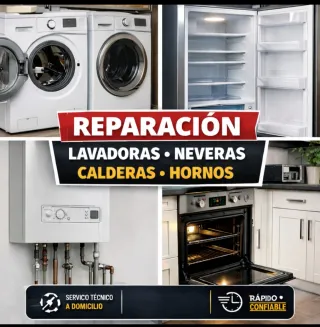 Reparaciones de todo tipo de electrodomésticos