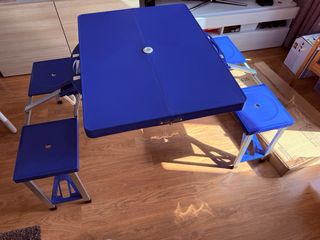 Mesa Camping Plegable 4 Personas WilTec