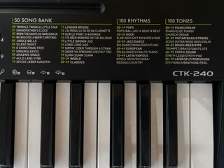 Teclado Casio CTK-240 con caballete