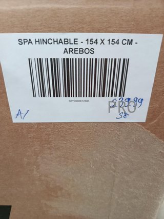 Spa Hinchable - 154 x 154 cm - AREBOS.
