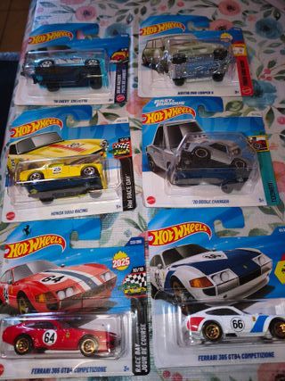 Hot Wheels 6 Auto Set